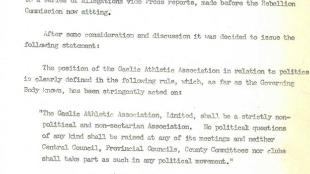 Statement issued after 1916 Rising cover photo