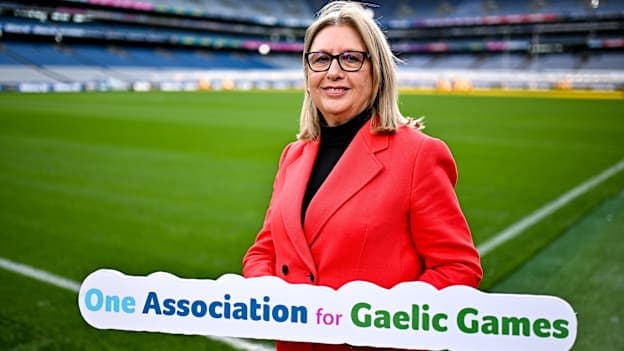 Steering Committee Chairperson Mary McAleese in attendance during a media update on the integration process involving the Camogie Association, the GAA and LGFA, at Croke Park in Dublin. Photo by Sam Barnes/Sportsfile.