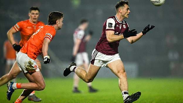 Liam Silke, Galway, and Ross McQuillan, Armagh, in Allianz Football League action. Photo by Ray McManus/Sportsfile