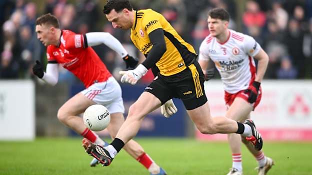 Tyrone goalkeeper Niall Morgan in Allianz Football League action.  Photo by Shauna Clinton/Sportsfile