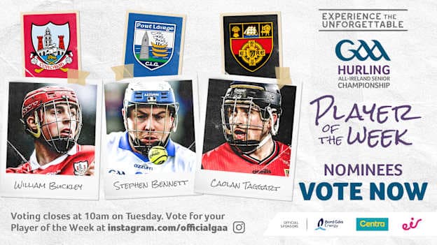 GAA.ie Hurler of the Week nominees