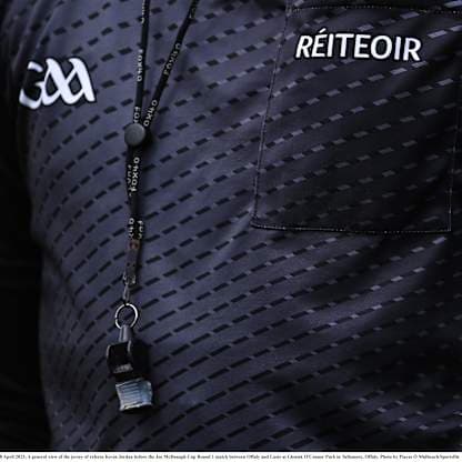 Laois referee Colin Bailey relishing role