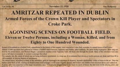 Initial Press Report of Bloody Sunday